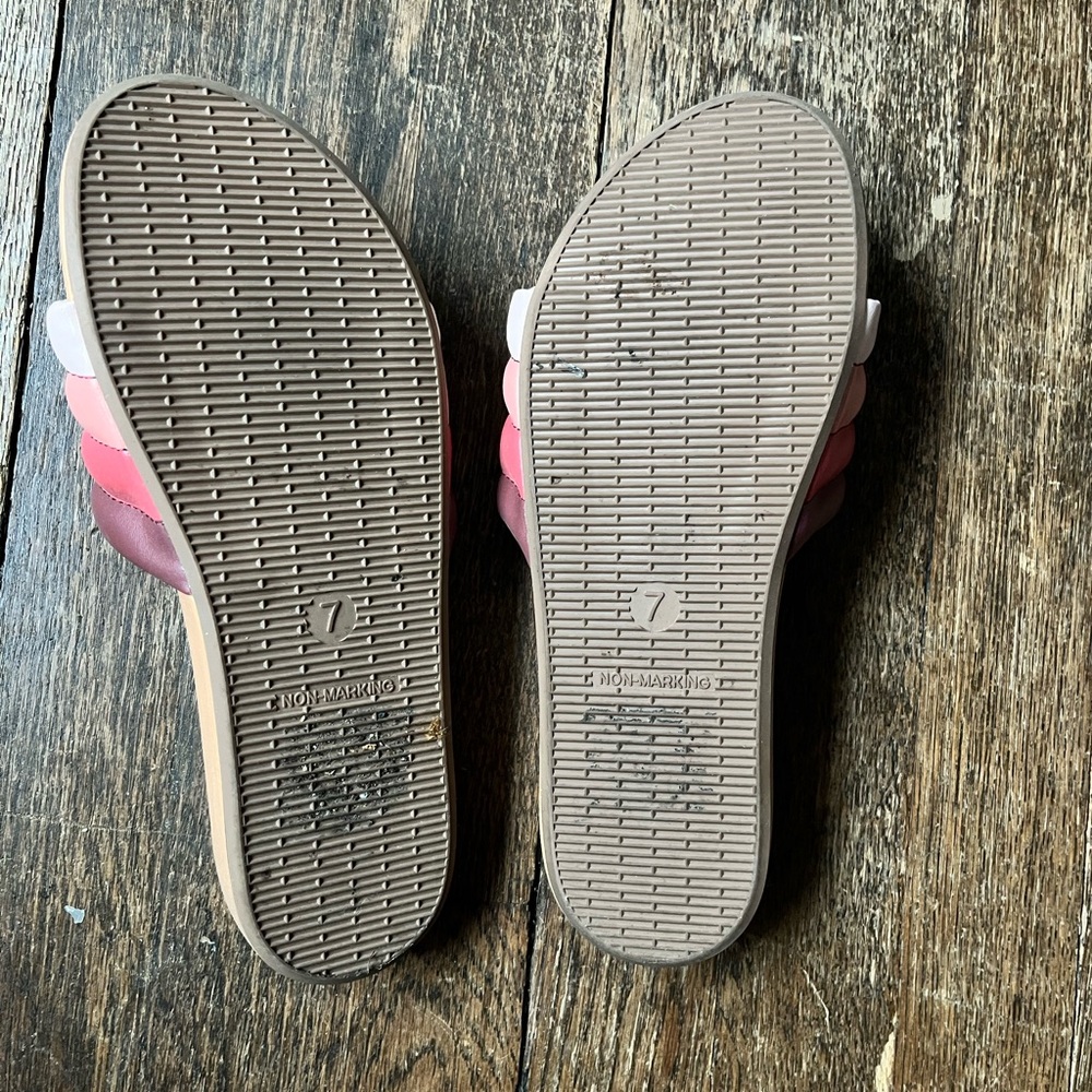 Shade & Shore Women's Sandals - Pink and Brown - Picture 4 of 5